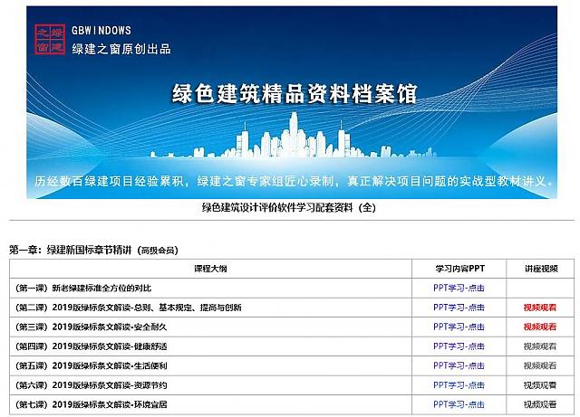 “綠建新國標項目與條文培訓網(wǎng)絡(luò)課程”隆重上線