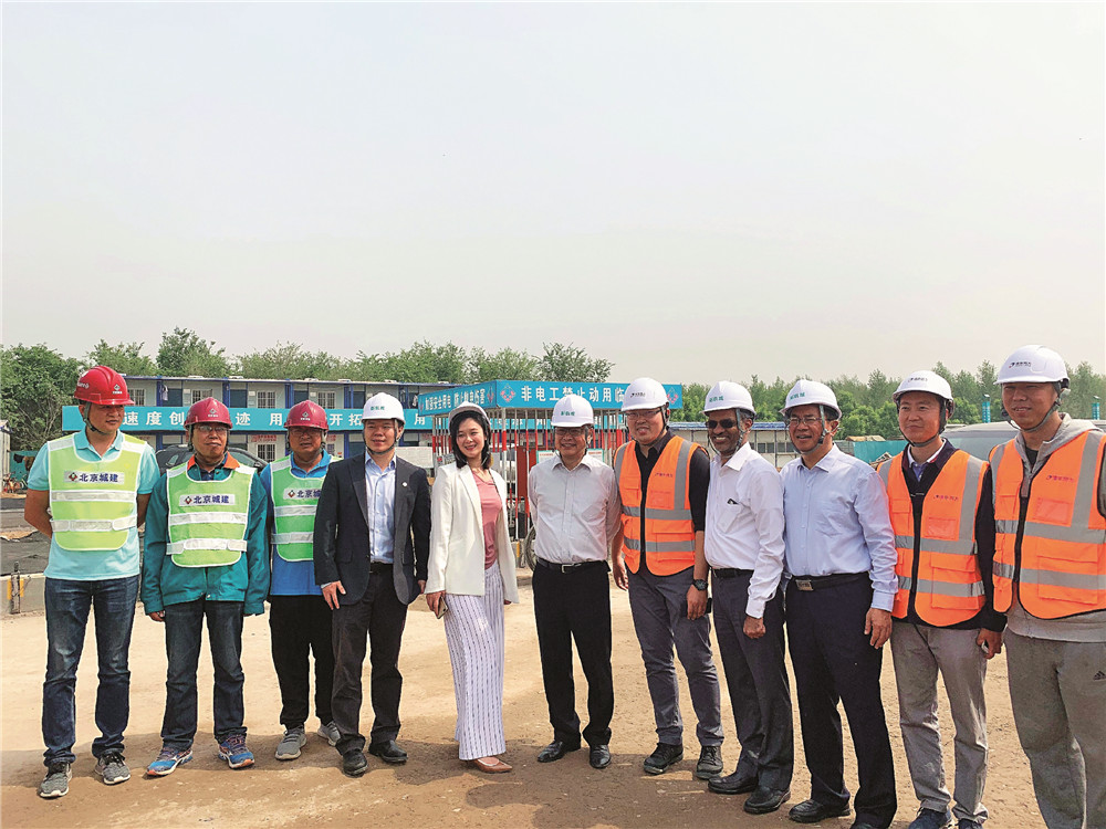 2019年5月 USGBC一行參觀建設中的全球首個LEED for Cities規(guī)劃與設計預認證項目北京大興國際機場臨空經濟區(qū)（北京部分）