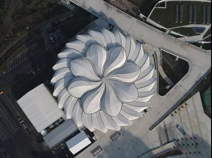 耗資11億、重達(dá)1280噸、40米高空上的“蓮花”建筑開(kāi)花了！網(wǎng)友：撲面而來(lái)的中國(guó)風(fēng)！