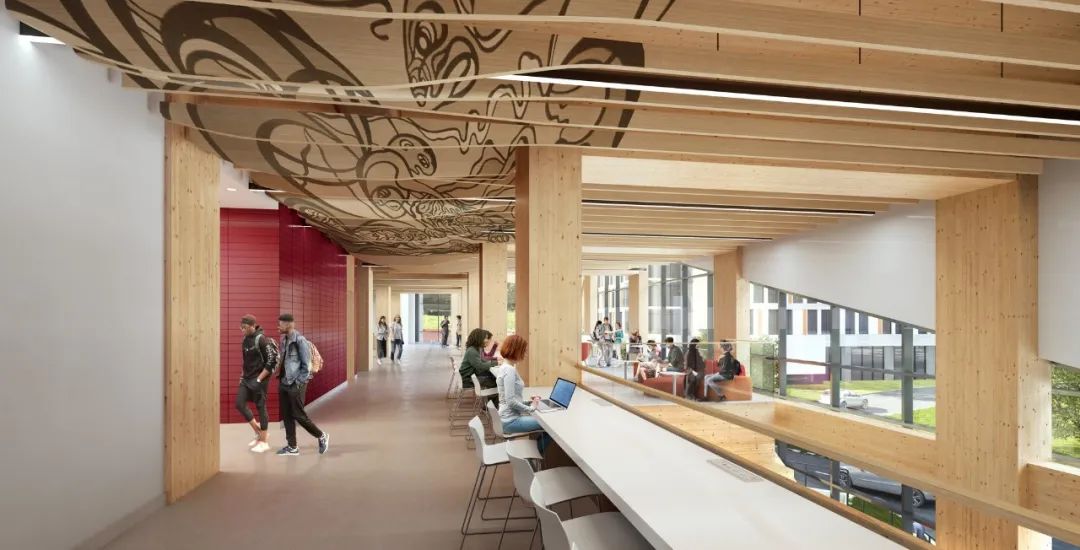 加拿大第一座零碳、最大規(guī)模的木質(zhì)高教建筑