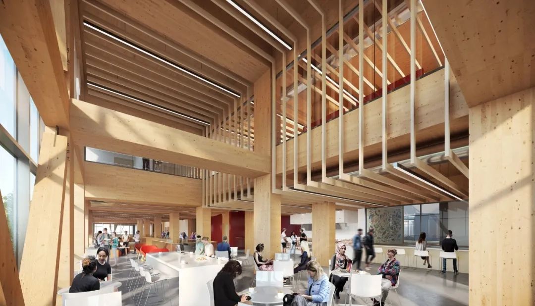 加拿大第一座零碳、最大規(guī)模的木質(zhì)高教建筑